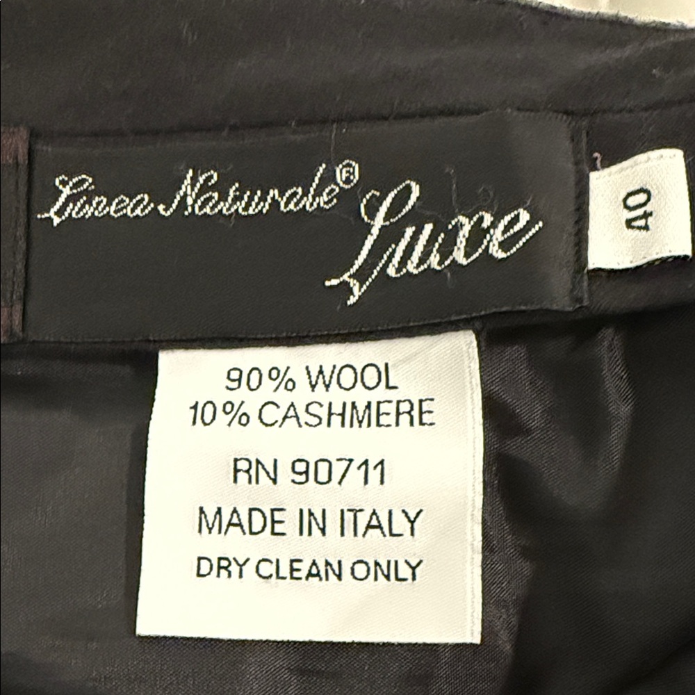 Elegant Charcoal Men's Dress Pants 10% cashmere made in Italy